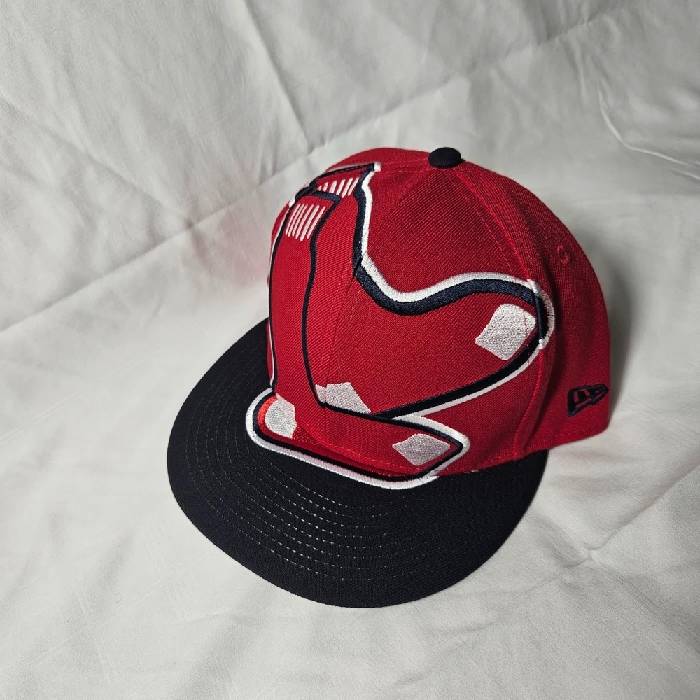 Boston Red Sox New Era 9FIFTY Snapback Hat Big Sox Logo Red Navy Green UV New
